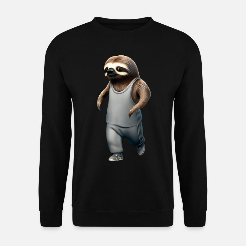 Jogging Sloth Beginner Sport - Unisex Sweatshirt - black