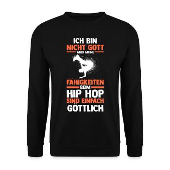Hip Hop Tänzer - Unisex Pullover - Schwarz - Vorne - Alina (178cm) & Michal (187cm)