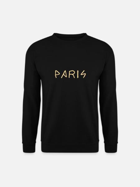 Paris Schriftzug Geschenk Geschenkidee - Unisex Pullover - Schwarz