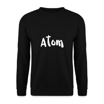 Atom - Science - Unisex Sweatshirt - black - Front - Alina (178cm) & Michal (187cm)