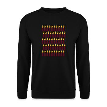 50. Geburtstag - Unisex Pullover - Schwarz - Vorne - Alina (178cm) & Michal (187cm)