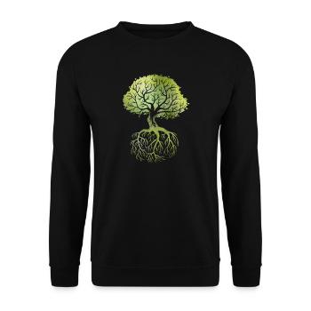 Roots - Unisex Pullover - Schwarz - Vorne - Alina (178cm) & Michal (187cm)