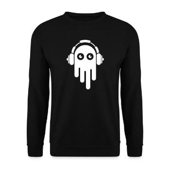 music ghost symbol beats monster funny funny icon - Unisex Sweatshirt - black - Front - Alina (178cm) & Michal (187cm)