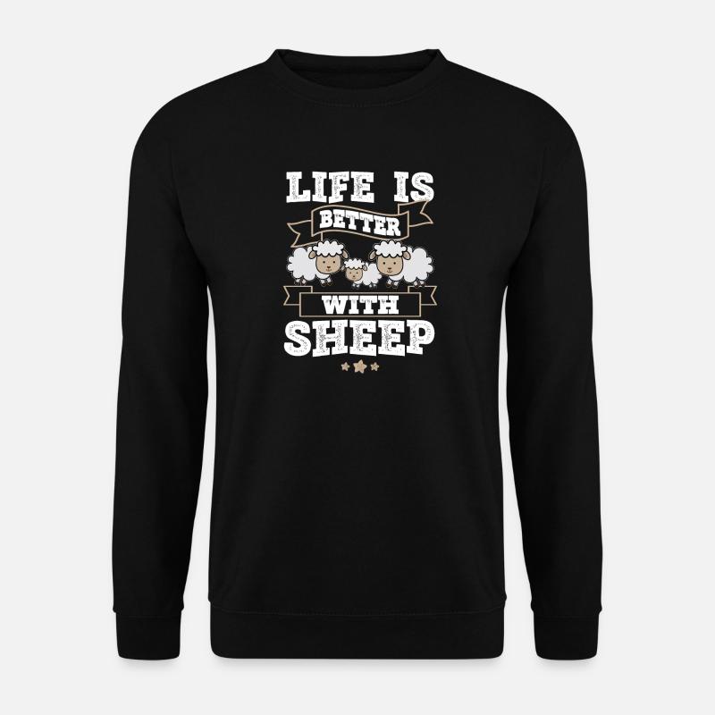 sheep - Unisex Sweatshirt - black
