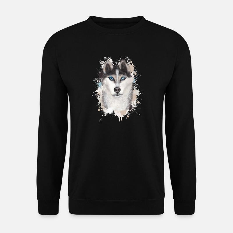 Wolf - Unisex Pullover - Schwarz