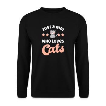Chats Chats - Sweat-shirt Unisexe - noir - Devant - Alina (178cm) & Michal (187cm)