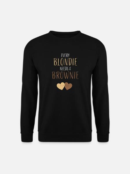 Every Blondie needs a Brownie - Unisex Pullover - Schwarz