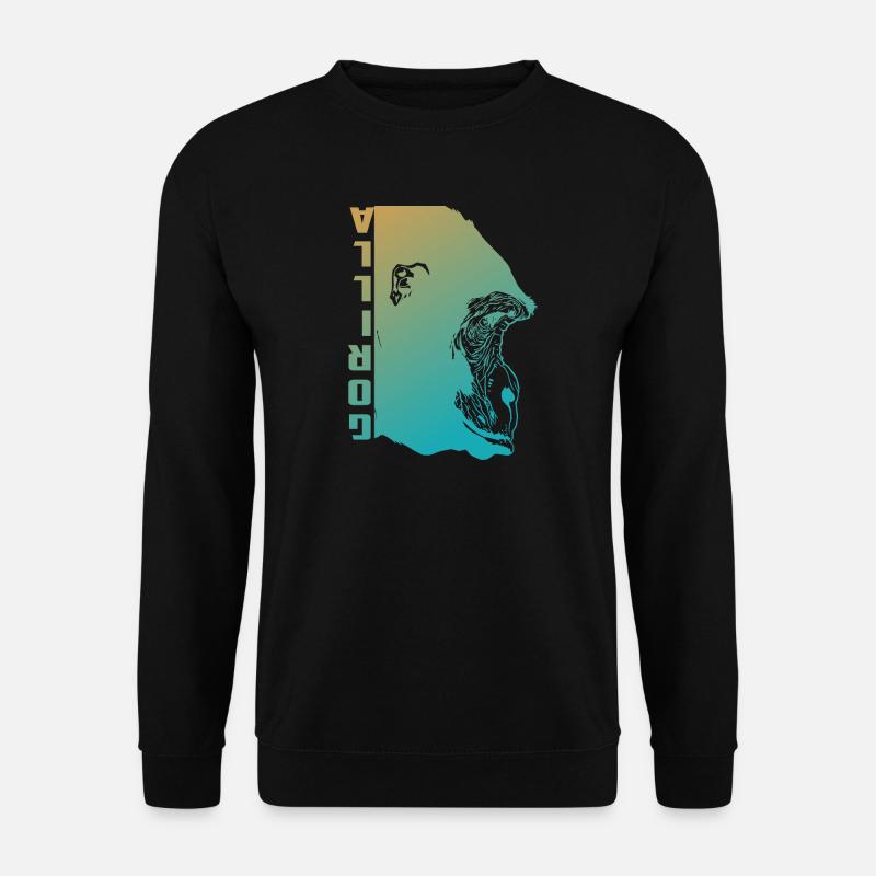 Visage de gorille - Sweat-shirt Unisexe - noir
