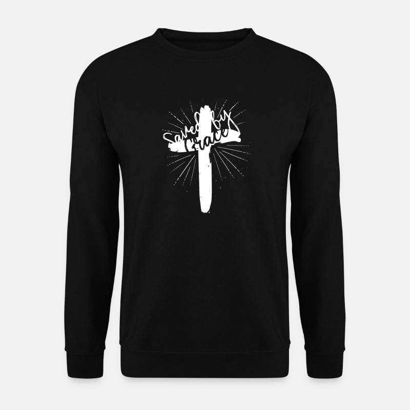 Saved by Grace - Unisex Pullover - Schwarz