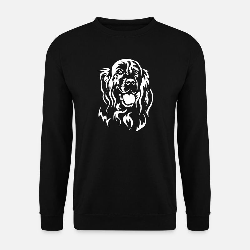 Englischer Setter Kopf "Black Edition" - Unisex Pullover - Schwarz