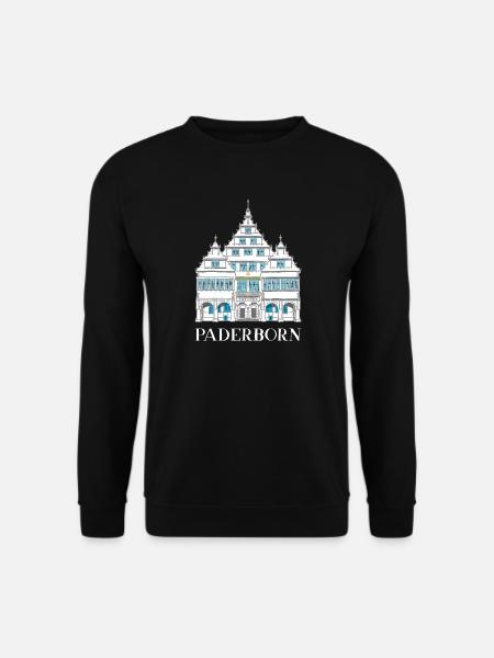 Paderborn, Historisches Rathaus, Deutschland - Unisex Pullover - Schwarz