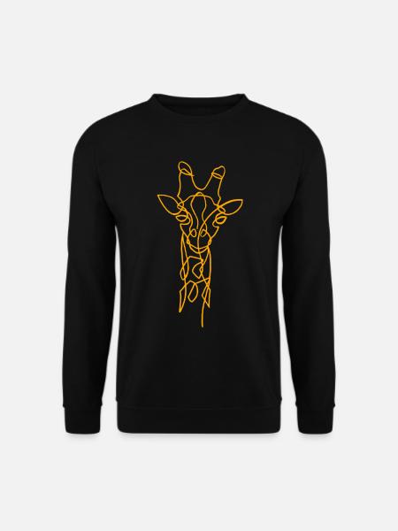 Sketch of the giraffe - Unisex Sweatshirt - black