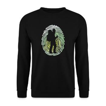 Bergwanderung Wandern Wanderer Wanderung Trekking - Unisex Pullover - Schwarz - Vorne - Alina (178cm) & Michal (187cm)