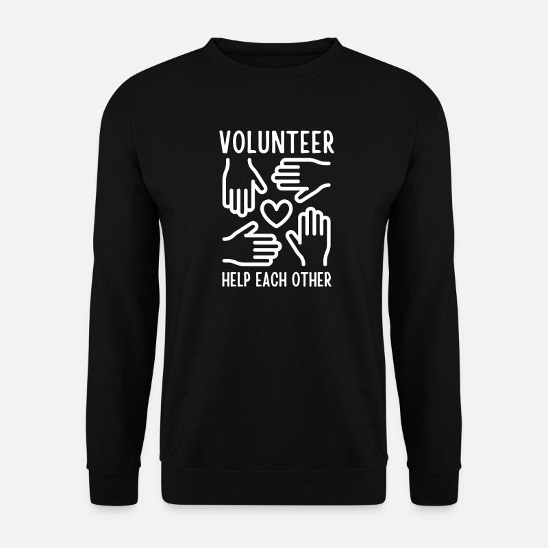 ehrenamtlich, ehrenamtlich, ehrenamtlich - Unisex Pullover - Schwarz