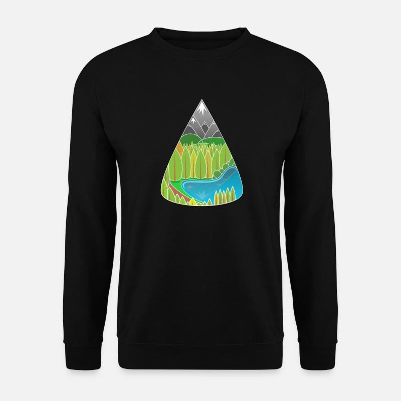 Alps Mountain Lake Forest Magic - Unisex Sweatshirt - black