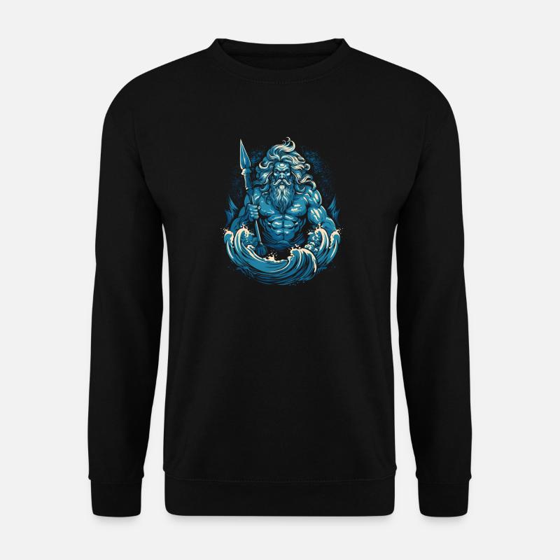 Poseidon - Unisex Pullover - Schwarz