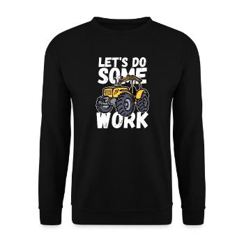 Farm Farmer Tractor Statement Field Tractor - Unisex Sweatshirt - black - Front - Alina (178cm) & Michal (187cm)