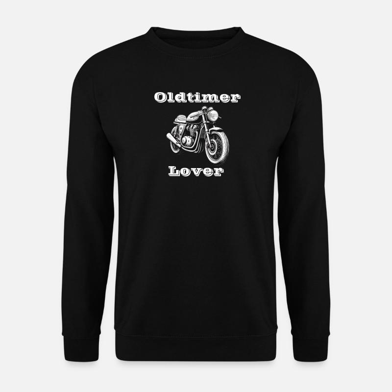 Oldtimer Lover blanc - Sweat-shirt Unisexe - noir