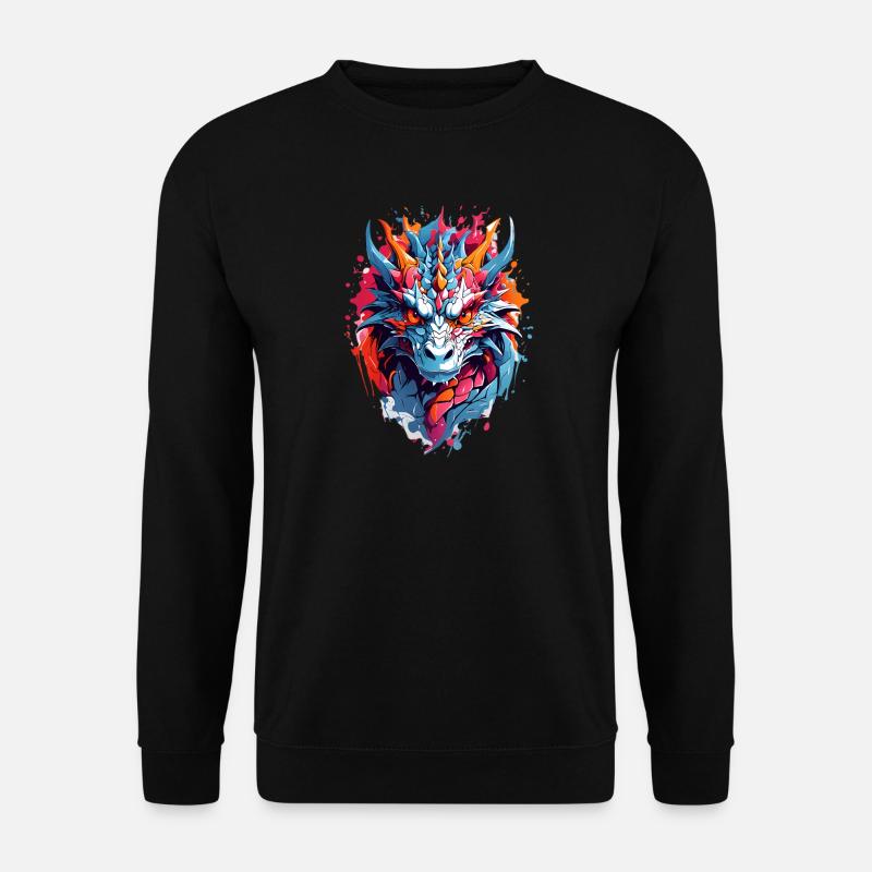 Coole Drache - Unisex Pullover - Schwarz