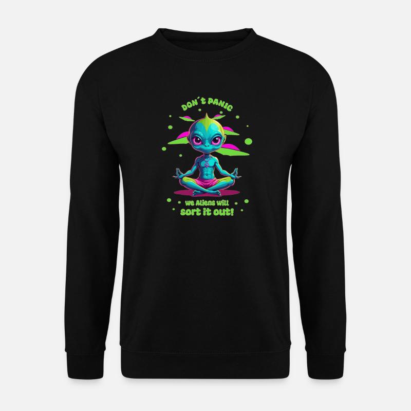 Alien Regelt das ! - Unisex Pullover - Schwarz