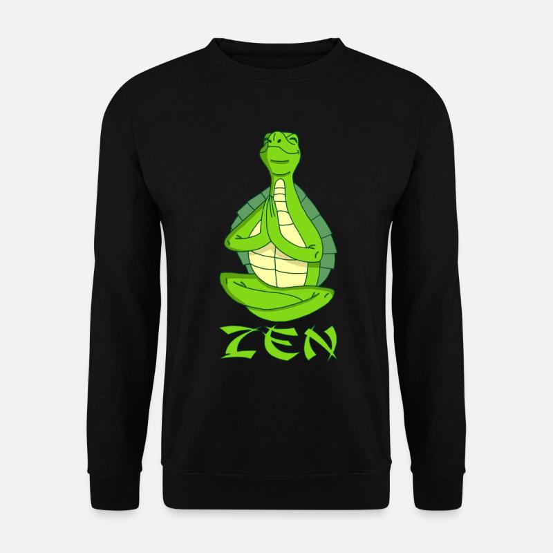 Yogi Schildkröte - Unisex Pullover - Schwarz