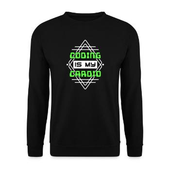 Développeur Script de code Développeur Web - Sweat-shirt Unisexe - noir - Devant - Alina (178cm) & Michal (187cm)