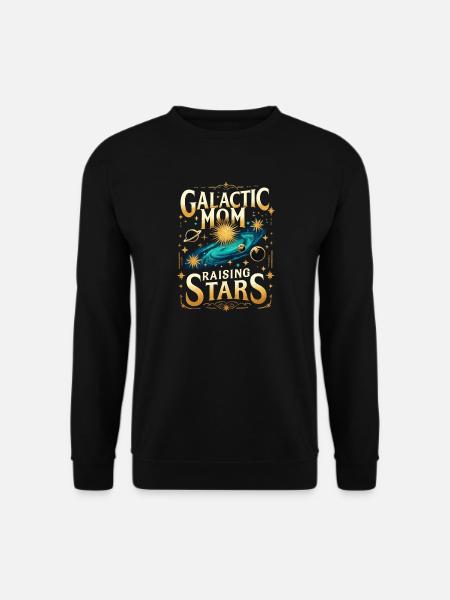 Galaktische Mutter, die Sterne aufzieht - Unisex Pullover - Schwarz
