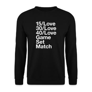 AMATEUR DE TENNIS - Sweat-shirt Unisexe - noir - Devant - Alina (178cm) & Michal (187cm)