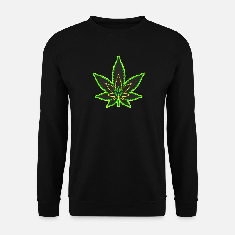 Cannabisblatt - Hanfblatt - Marihuana - Unisex Pullover - Schwarz