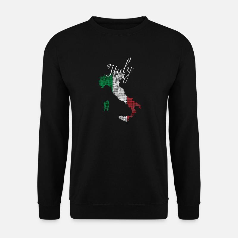 Italienische Silhouette mit Script - Unisex Pullover - Schwarz