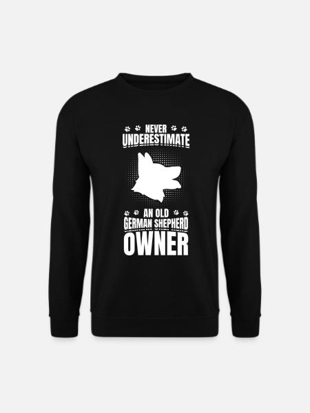 Old German Shepherd Owner - Unisex Sweatshirt - black