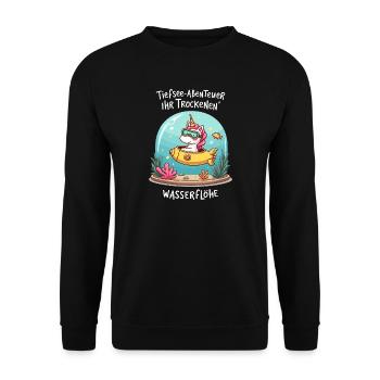 Aquarium Licorne - Sweat-shirt Unisexe - noir - Devant - Alina (178cm) & Michal (187cm)