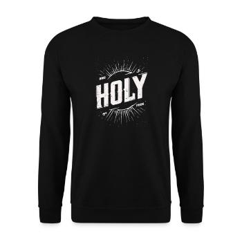OMG SACRÉ - Sweat-shirt Unisexe - noir - Devant - Alina (178cm) & Michal (187cm)