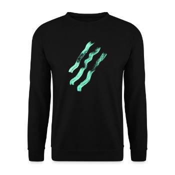 Abstract lines - minimalism - Unisex Sweatshirt - black - Front - Alina (178cm) & Michal (187cm)