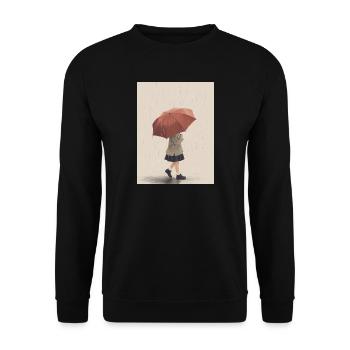 Rainy Kinderbetreuung - Unisex Pullover - Schwarz - Vorne - Alina (178cm) & Michal (187cm)