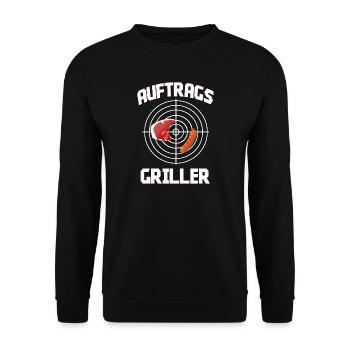 BBQ Grillades Fête des Pères Cadeau de la Journée des Hommes - Sweat-shirt Unisexe - noir - Devant - Alina (178cm) & Michal (187cm)