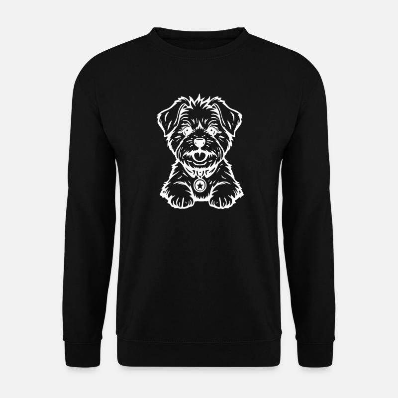 personalized Maltesers Gift T-shirt Dogs - Unisex Sweatshirt - black