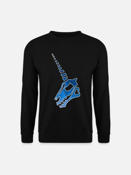 Einhornschädel und Sternenhimmel - Unisex Pullover - Schwarz
