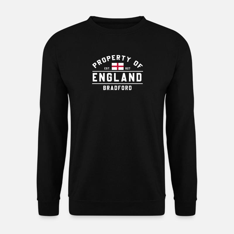 England Bradford Flag Text - Unisex Sweatshirt - black