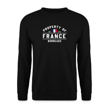 Propriété française Bordeaux - Sweat-shirt Unisexe - noir - Devant - Alina (178cm) & Michal (187cm)