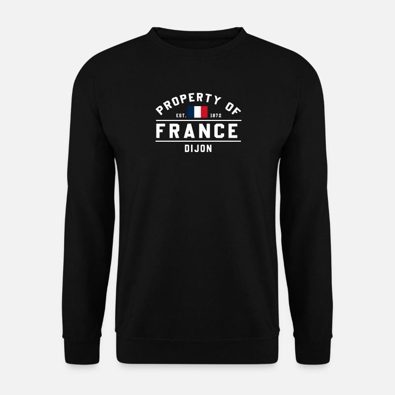 French Flag Graphic Dijon Logo - Unisex Sweatshirt - black