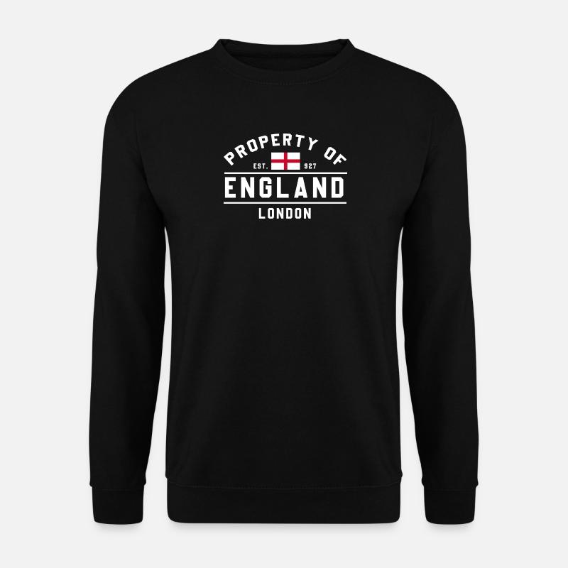 England Flagge Emblem T-Shirt - Unisex Pullover - Schwarz
