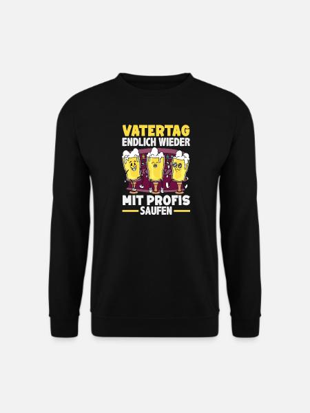 Funny Father's Day Gift Dad Beer - Unisex Sweatshirt - black