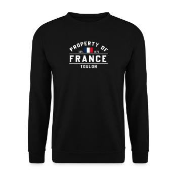 French Property Toulon - Unisex Sweatshirt - black - Front - Alina (178cm) & Michal (187cm)