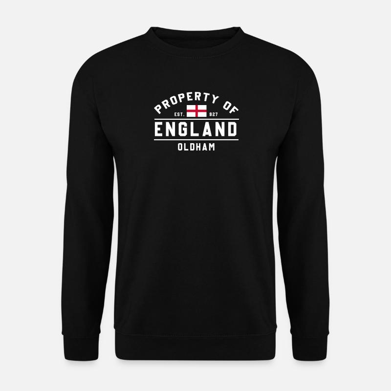 Eigentum von England Oldham Flagge - Unisex Pullover - Schwarz