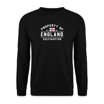 England Flag Southampton - Unisex Sweatshirt - black - Front - Alina (178cm) & Michal (187cm)
