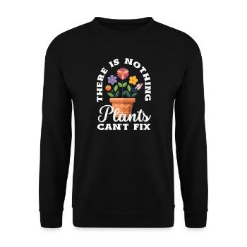 Garten- Und Pflanzenliebhaber Geschenke - Unisex Pullover - Schwarz - Vorne - Alina (178cm) & Michal (187cm)