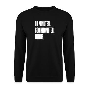 Black rear - Unisex Sweatshirt - black - Front - Alina (178cm) & Michal (187cm)