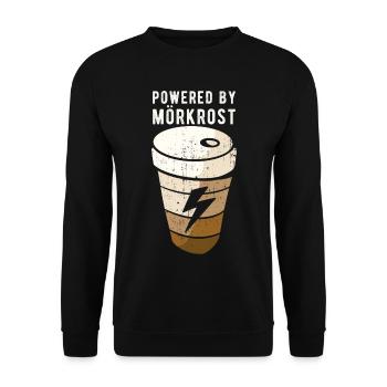 Propulsé par Mörkrost Sweden Coffee - Sweat-shirt Unisexe - noir - Devant - Alina (178cm) & Michal (187cm)