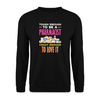 Pharmacist Pharmaceutical Technical - Unisex Sweatshirt - black - Front - Alina (178cm) & Michal (187cm)